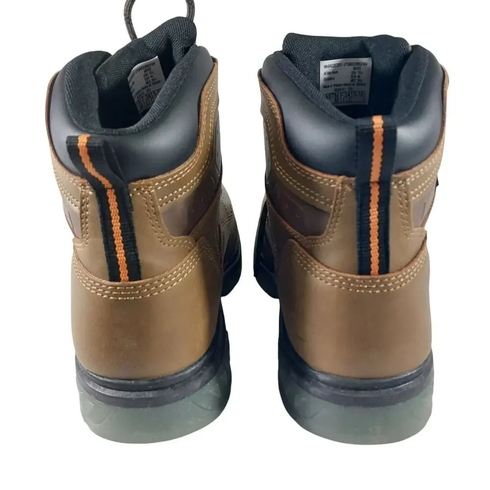 NWT! BRAHMA! COMBUSTION TAN HEAVY DUTY STEEL TOE, FLEX SOLE WORK BOOTS! SZ 10.5